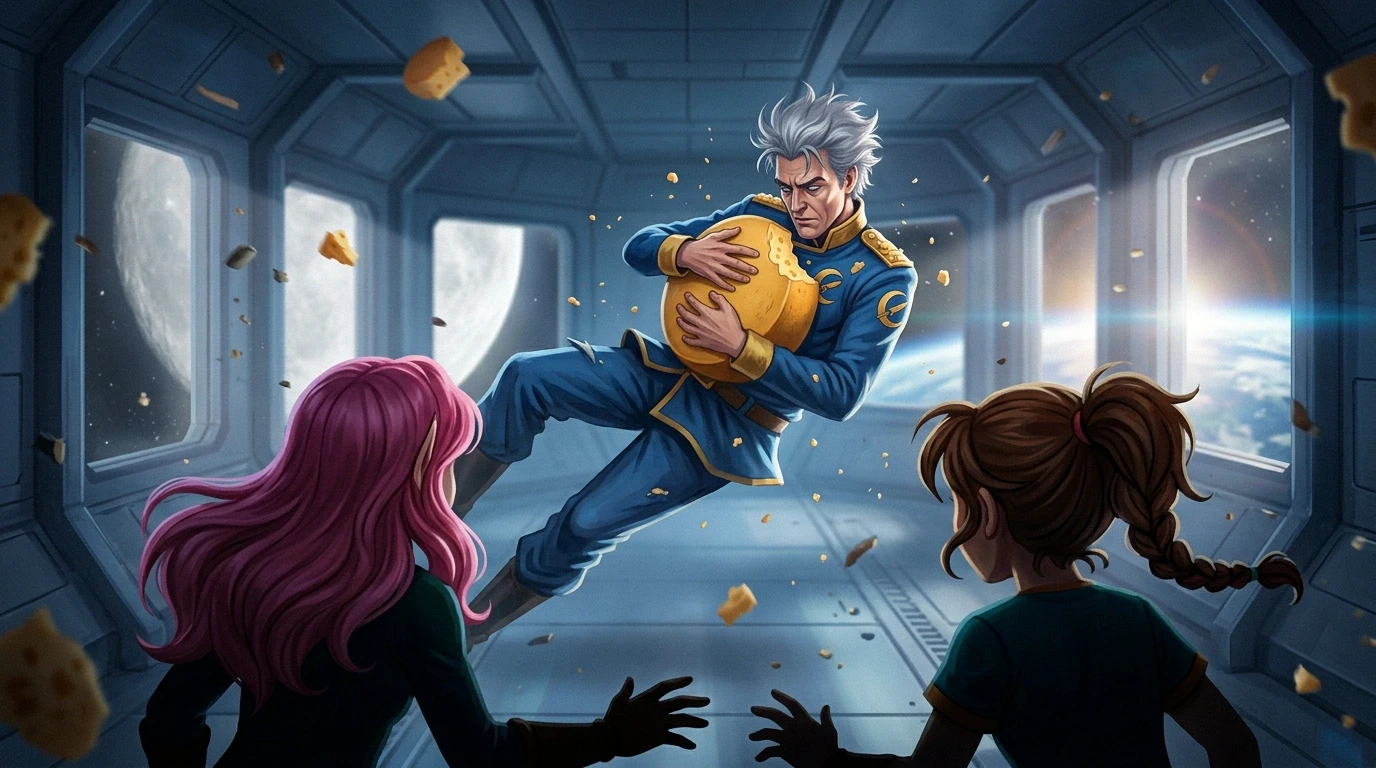 A scene from a Mysh adventure